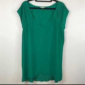 Anthropologie Leifsdottir Emerald Sleeveless Top